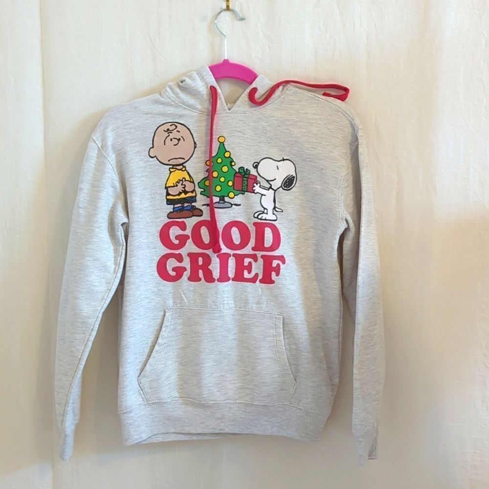 Christmas Peanuts and Snoopy Sweatshirt Hoodie. Size XS